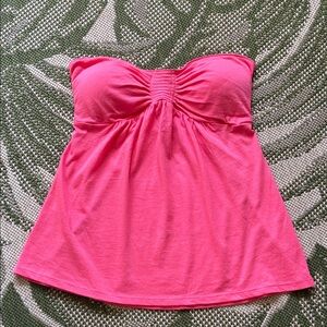 Pink & Padded Babbydoll Tube Top Strapless Top